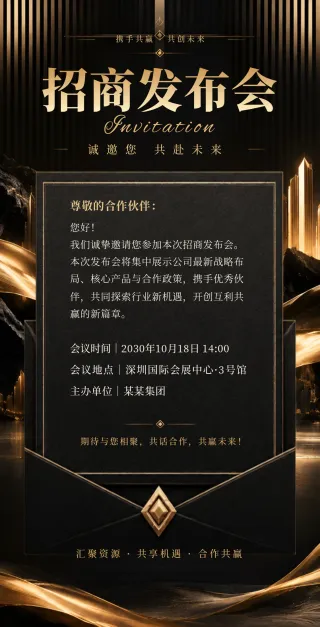 招商发布会模板预览
